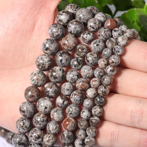 Black Volcanic Lava 6mm 60 Pcs Stone Beads for Jewelry Making Large Beads Bracelet Keychain Loose Round Smooth Gemstone Beads Necklace Earrings DIY Arts and Crafts Natural Stone Beads ﻿ - color: Black Volcanic Lava, size: 6mm