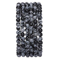 BEADIA Natural Snowflake Obsidian Stone Round Loose Semi Gemstone Beads for Jewelry Making 4MM 38cm/Strand - color: Snowflake Obsidian, size: 4mm