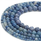 Zenkeeper About 180 Pcs Blue Aventurine Beads for Jewelry Making 4 MM Blue Aventurine Gemstones Loose Stone Beads - color: Blue Aventurine, size: 4MM, about 180pcs