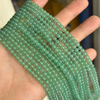 MJDCB Natural Stone Beads Green Aventurine Round Loose Beads for Jewelry Making DIY Bracelet Necklace (4mm) - color: Aventurine, size: 4mm