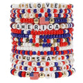 Twinfree Bohemia Beaded Bracelet for Women, Polymer Clay Stretch Bracelets - color: color 2