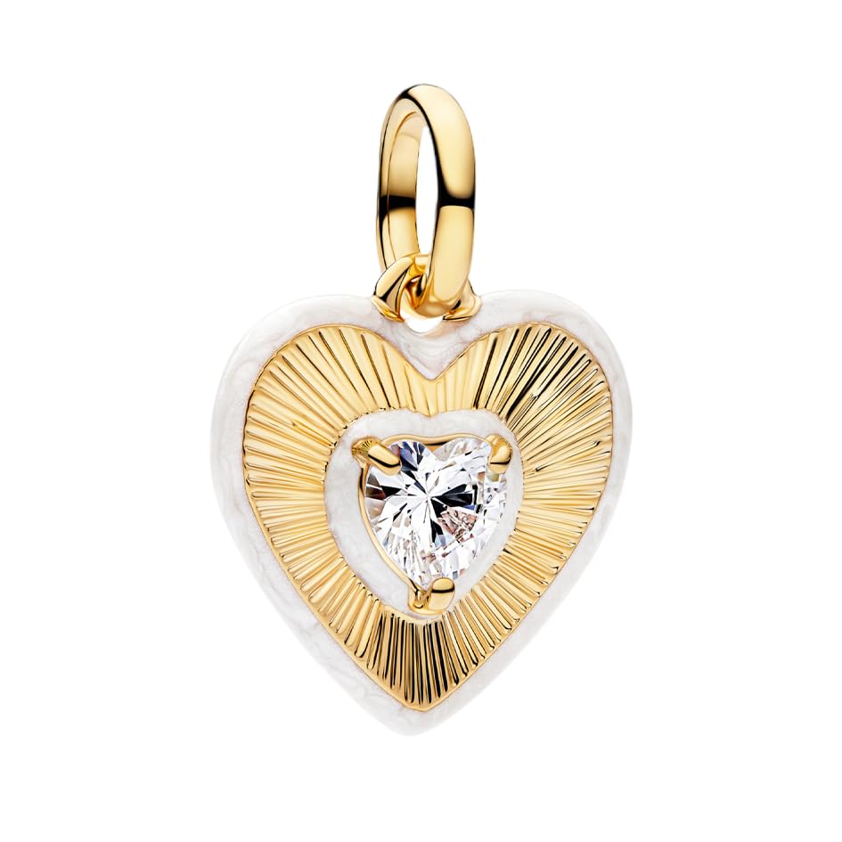 Mother Heart Charms for Bracelets Love Mom Flowers Charm Jewellery for Women - style: Golden Love