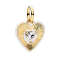 Mother Heart Charms for Bracelets Love Mom Flowers Charm Jewellery for Women - style: Golden Love