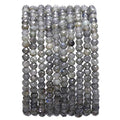 BEADIA Faceted Natural Spectrolite Stone Rondelle 3x4mm Loose Semi Gemstone Beads for Jewelry Making 38cm - color: Spectrolite Faceted Rondelle, size: 3x4mm