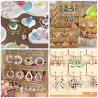 RESIN GO Epoxy Resin Earring Molds, 328 PCs UV Resin Jewelry Molds Kit with Holes, Variety Shapes Keychain Pendant Necklace Bundle Complete Set Clearance, Silicone Molds for Teen Female