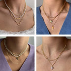 KYUNHOO 5M KC Gold Plated Jewelry Making Chains Link Heart Chains Bulk on Spool Jewelry Supplies Findings Chain Roll with Jump Rings and Lobster Claps - color: Heart Gold