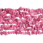 Chip Shell, 260pcs 5-8mm Irregular Shell Beads with Holes, Peach Pink Shell & Rose Quartz Like Chip Beads for Jewelry Making - color: Peach Pink