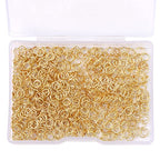 BEADIA 14K Gold Plated Jump Rings Non Tarnish 4mm 900pcs for Jewelry Making Findings - color: 14K Gold, size: 0.5x4mm