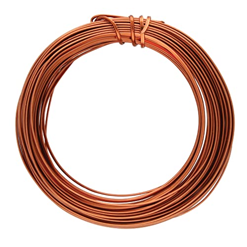 The Beadsmith Half-Round Craft Wire – Soft Temper Jewelry Wire, Antique Copper Color, 18 Gauge, 7 Yards - color: Antique Copper, size: 18 Gauge