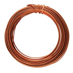The Beadsmith Half-Round Craft Wire – Soft Temper Jewelry Wire, Antique Copper Color, 18 Gauge, 7 Yards - color: Antique Copper, size: 18 Gauge