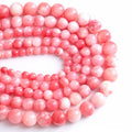 120PCS 6MM Pink Persian Jade Spacer Loose Beads for Jewelry Making DIY Bracelet Necklace 2 Strands - color: Pink Persian Jade, size: 6mm (2 strands)