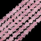 Songxi 60pcs 6mm Pink Crystal Plum Blossom Natural Stone Beads for Jewelry Making, Smooth Loose Flower Shape Gemstone Beads for Bracelets Necklace Earrings Making Supplies ﻿ - color: Pink Crystal