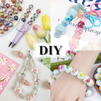 15Pcs Resin Beads Round 16mm Dried Flowers Pink Fit for DIY Jewelry Bracelet Necklace Keychain Beadable Pens Mobile Phone Chain Making Cute (Flower-Pink) - color: Flower-Pink