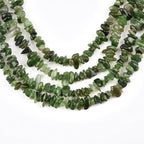 HAAMIIQII 5-8mm Natural Green Canada Jade Chips Beads Irregular Genuine Real Freeform Chip Stone Loose Gemstone Beads Energy Healing Crystal for Jewelry Making Strand 32 Inch - color: Green Canada Jade