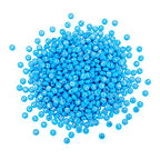 BEEFLYING 632Pcs 10MM Round Acrylic Letter Beads, Sky Blue - color: Sky Blue