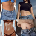 Yugui Belly Button Piercing Kit 17PCS - Body Piercing Kit with Navel Rings Piercing Pliers Disposable 12G 14G Stainless Steel Piercing Needles Tools for DIY Piercing Self Belly Piercing Kit, Silver