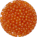 200pcs Glass Beads, 8mm Glass Beads for Barcelet and Jewelry Making DIY Crafts (Orange) - color: Orange