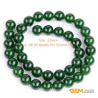 GEM-Inside Natural 10mm Green Taiwan Jade Gemstone Loose Beads Round Crystal Energy Stone Power for Jewelry Making 15" - color: Green Taiwan Jade, size: 10mm