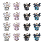 16-Pcs Crystal Jewelry Making Charms Silver Pendant Charm For Women Making Jewelry Crafts Rhinestone Charms - color: Ribbon