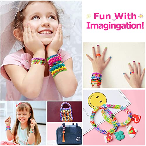 JYBNB 16000+Rubber Band Bracelet Kit, 30 Colors Rubber Bands Refill Loom Set, Loom Bands Kit,Friendship Bracelet Creativity Birthday Gift
