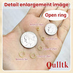 4600 Pcs Jump Rings for Jewelry Making Kit Gold & Silver, Open Rings with Opener Tools for Earrings, Keychains, Bracelet & Necklace Repair Supplies - color: 4600Pcs Gold
