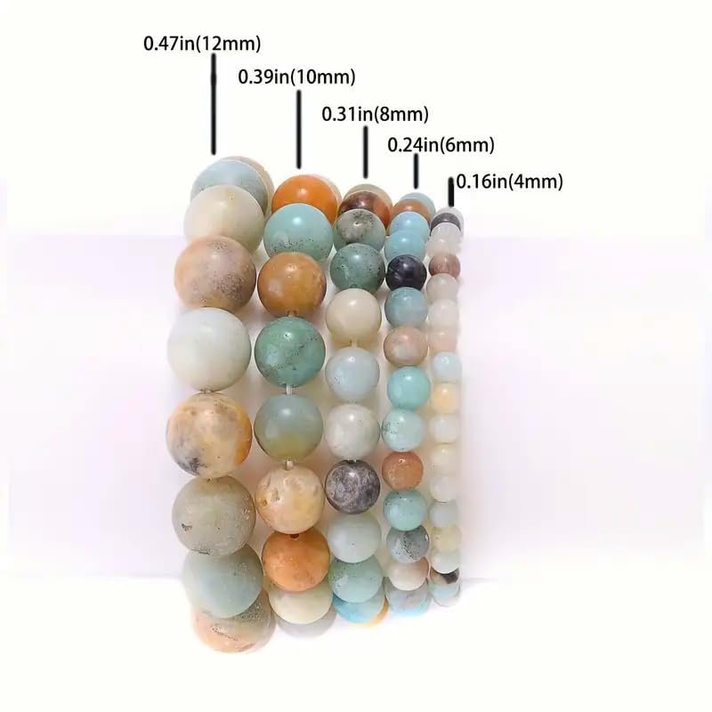 Zenkeeper About 180 Pcs Amazonite Beads for Jewelry Making 4 MM Amazonite Gemstones Loose Stone Beads - color: Amazonite, size: 4MM, about 180pcs