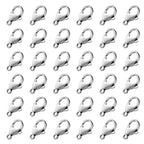 [9MM/ 120PCS] Stainless Steel Lobster Clasps for Jewelry Making 304 Stainless Steel Lobster Claw Clasps Bulk for DIY Crafts Jewelry Making - color: 9mm stainless steel
