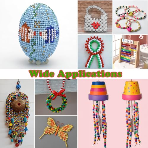 QPIXVB 1100PCS Christmas Beads,Pony Beads,Christmas Pony Bead for Bracelets,Small Bulk Bead for Jewelry Making Bracelet Making,Hair Craft,Red Green Jewelry Making Supplies for Adults,9mm - color: christmas beads
