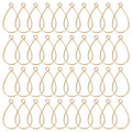 Oubaka Open Bezels for Resin,50pcs Open Bezel Pendants Opens Frame Pendant Hollow Frame Pendants Resin Craft Bezels for Resins Casting,Necklaces Earrings Making Supplies(K Gold,Teardrop) - color: K Gold;Teardrop