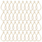 Oubaka Open Bezels for Resin,50pcs Open Bezel Pendants Opens Frame Pendant Hollow Frame Pendants Resin Craft Bezels for Resins Casting,Necklaces Earrings Making Supplies(K Gold,Teardrop) - color: K Gold;Teardrop