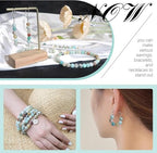 35pcs 10mm Natural Stone Beads Amazonite Beads Energy Crystal Healing Power Gemstone for Jewelry Making, DIY Bracelet Necklace - color: Amazonite, size: 10mm