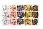 Mandala Crafts 120 Flower Toggle Clasps, Assorted T-Bar Jewelry Findings & Closures – Metal Fastener Hooks for DIY Necklace & Bracelet Making