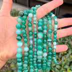 180pcs Adabele AAA Natural Banded Green Agate Healing Gemstone 4mm (0.16 inch) Small Round Loose Beads Gem Stone Spacer GC19-4 - color: Banded Green Agate, size: 4mm (180pcs/2 strands)