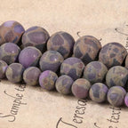 Matte Cloisonne Jasper Beads 10mm 35 Pcs Stone Beads for Jewelry Making Large Beads Bracelet Keychain Loose Round Smooth Gemstone Beads Necklace Earrings DIY Arts and Crafts Natural Stone Beads ﻿ - color: Matte Cloisonne Jasper, size: 10mm