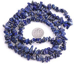 HAAMIIQII 5-8mm Natural Blue Lapis Lazuli Chips Beads Irregular Chip Stones Loose Gemstone Beads for Jewelry Making Strand 30 Inch - color: Lapis Lazuli