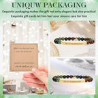 INSYOHO Dont Let the Hard Days Win Bracelet – Inspirational Healing Crystal Bracelet for Women & Men, Agate & Amethyst Beaded Adjustable, Motivational Gift for Stress Relief & Positivity - color: Green