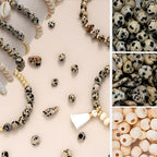 Xylise Jewelry Making Supplies Kit Natural Stone Beads for Irregular Natural Stone with for DIY Craft Bracelet Necklace Earrings for Adults (Variegated) - color: Variegated