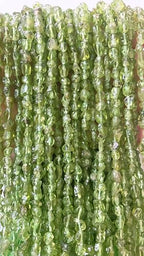 6-8mm Natural Green Peridot Nuggets Oval Free Tumbled Pebble Semi Precious Gemstone Loose Stone Beads Approx 15.5 inch for DIY Jewelry Making - color: Green Peridot