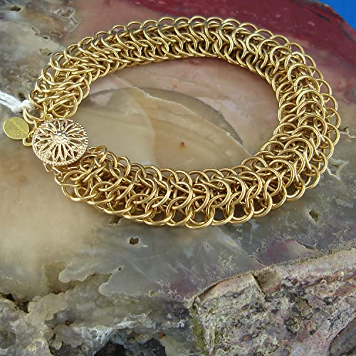 The Beadsmith Open Jump Rings – 8mm, Gold Plated, 19-Gauge (0.92mm) Wire Thickness, 144 Pieces – Findings for Making Keychains, Charms, Chain Mail and Body Jewelry - color: Gold, size: 8mm - 18 Gauge