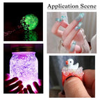 Beadthoven 1998pcs 2mm Luminous Bubble Beads - 9 Colors, No Hole, Glow in The Dark Droplet Balls for Resin Crafts, DIY 3D Nail Arts, Shaker - size: 2mm