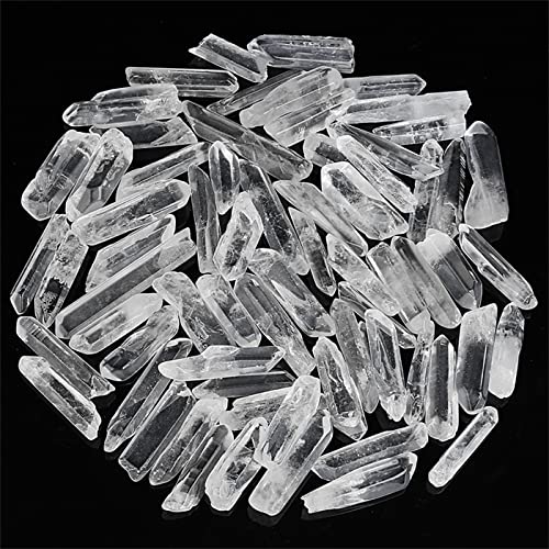 0.45lb Clear Quartz Crystal Points Natural Healing Crystals Tumbled Polished Bulk Stones for Meditation Yoga Chakra Reiki Balancing Crystal Therapy Gemstones Crystals 1.18”-1.96" - color: 1.18”-1.96", size: 0.45 Pound