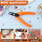 5.5 Inch Thin Flat Nose Pliers With Smooth Jaw - Precision Jewelry and Craft Making Tool for Wire Straightening - Duck Billed, Chain Nose, Micro Pliers - style: Pliers with Smooth Jaw
