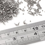 304 Stainless Steel Crimp Beads 1.5mm and End Caps 2.5x5mm Set 200pcs for Jewelry DIY Making and Repairing - color: Crimp Beads and End Caps Set, size: 1.5mm and 2.5x5mm