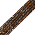 Faceted Natural African Turquoise 2-3mm Cube Square Loose Beads Gemstone Small Loose Beads Healing Crystal Energy Stone for DIY Jewelry Making 15" - color: African Turquoise