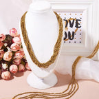 FASHEWELRY 10 Strands Faceted Crystal Glass Beads 2mm Rondelle Briolette Glass Spacer Beads Golden Plated for Necklace Bracelet Jewelry Making - color: Golden Plated, size: 2mm