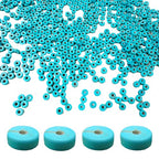Turquoise Heishi Beads Bulk for Jewelry Making - 1110pcs 2x4mm Small Natural Semi-Precious Gemstone Disc Rondelle Spacer Loose Beads for Necklace, Bracelet, Earring & DIY Handmade Crafts - color: Turquoise Heishi 2*4mm