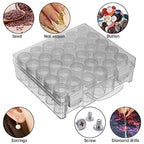 Bead Organizer, Bead Containers, 30 Grids Diamond Painting Storage Containers Clear Bead Organization Diamond Painting Accessories Small Storage Container for Beads Seeds Glitter Rhinestones (1 Pack) - size: The outer box: 16 x 14 x 5.3cm (1 Pack)