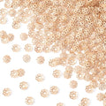 ANCIRS 600pcs 7mm Spacer Beads Caps for Jewelry Making, Metal Hollow Flower Bead Caps for Bracelet Necklace- Gold - color: Gold-600pcs-7mm