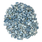 Blue Opal Pre Drilled Natural Crystals Crushed Chips Beads for Jewelry Making, DIY Handmade Healing Crystals (25 Inch Strand) - color: Blue Opal