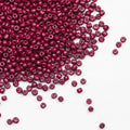 Fuchsia Beads Size 6/0 Crafts Glass Seed Beads 4mm for Jewelry Making (Total About 100g About 1200pcs) - color: Fuchsia